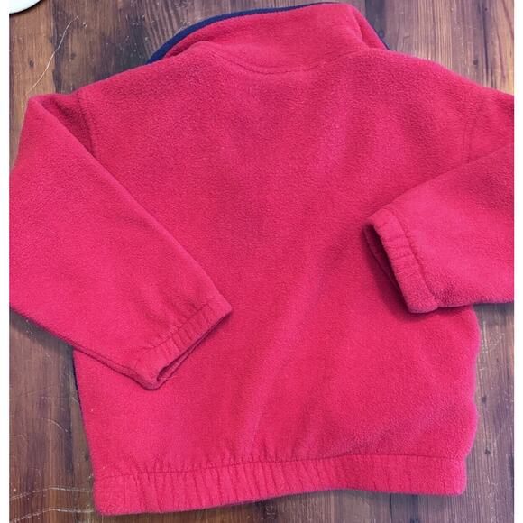 Vintage Vail Ski Kids Size 4 Fleece Pullover 1/4 Zip Red Made in USA 80s 90s - Picture 11 of 13